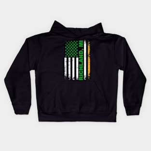 Irish American Flag RICHLAND, MI Kids Hoodie